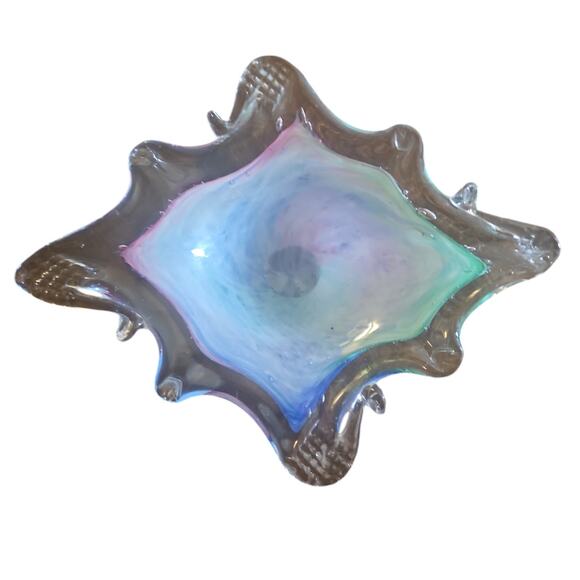 Handmade Glass Dish Home Decor - Picture 3 of 3